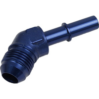 Proflow 5/16in. Male Fitting Quick Connect 45 Degree To -06AN Male Fitting Blue PFE809-01