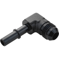 Proflow 3/8in. Male Fitting Quick Connect 90 Degree To -06AN Male Fitting Black PFE810-02BK