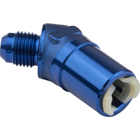 Proflow 3/8in. Female Fitting Quick Connect 45 Degree To -06AN Male Blue PFE811-02
