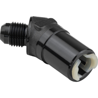 Proflow 3/8in. Female Fitting Quick Connect 45 Degree To -06AN Male Black PFE811-02BK