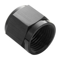 Proflow Aluminium Tube Nut AN6 For 3/8in. Tube, Black