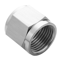 Proflow Aluminium Tube Nut AN6 For 3/8in. Tube, Silver