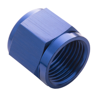 Proflow Aluminium Tube Nut AN8 For 1/2in. Tube, Blue