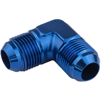 Proflow Flare Union -06AN 90 Degree Union, Blue