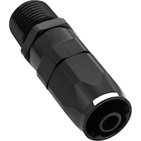 Proflow Fitting, Male Hose End Straight 3/8in. NPT To -06AN Hose, Black