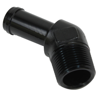 Proflow 45 Degree 1/4in. Barb Male Fitting To 1/8in. NPT Black PFE845-04BK