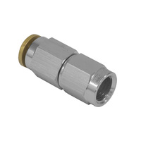 Proflow Fitting Push Release Straight 1/4in. Tube To Female -03AN Silver PFE857-04S