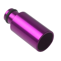 Proflow Aluminium Fuel Injector Adaptor 14mm Male To 14mm Female Long Purple PFE886