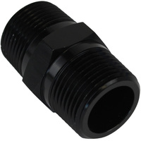 Proflow Fitting Male Pipe To Fitting Male Pipe 1/2in, Black