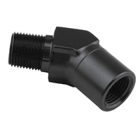 Proflow 45 Degree Coupler Female - Male Elbow 3/4in. NPT, Black