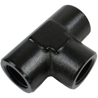 Proflow Female Adaptor Pipe Tee 1/4in. NPT, Black