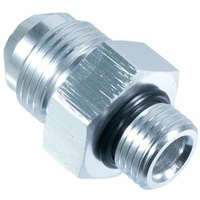 Proflow Fitting Straight Adaptor -04AN To -06AN O-Ring Port, Silver