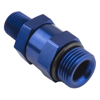 Proflow Fitting Male 1/4in. NPT To Fitting Male -08AN O-Ring Swivel, Blue