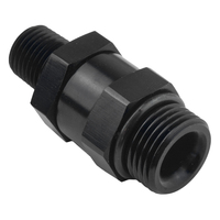 Proflow Fitting Male 3/8in. NPT To Fitting Male -10AN O-Ring Swivel, Black