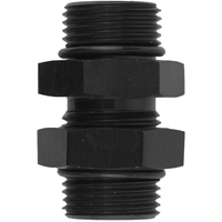 Proflow O-Ring Union Male -06AN To Male -08AN, Black