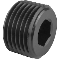 Proflow Fitting Aluminium Socket Plug 1/8in. NPT Black PFE932-02BK