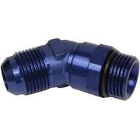 Proflow Adaptor Male -06AN 45 Degree To -12mm x 1.50 Thread Swivel, Blue