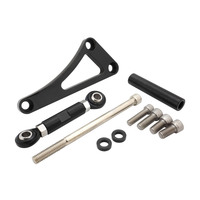 Proflow Alternator Bracket For Chevrolet Small Block Drivers Side Long Water Pump Top Mount Black Anodised PFEABSBC03BK