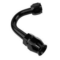 Proflow Hose End Air Conditioning 304 Stainless 135 Degree Female O-Ring Pilot -06 Black PFEAC105-06BK