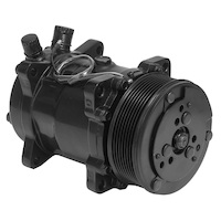 Proflow Air Conditioning Compressor Sanden 508 Aluminium Black Serpentine Pulley Each PFEACCOMP1BK
