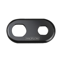 Proflow Bulkhead Aluminium Plates 2 Hole, Black