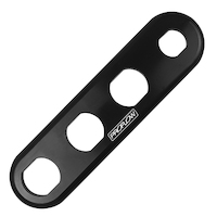 Proflow Bulkhead Aluminium Plates 4 Port Inline, Black
