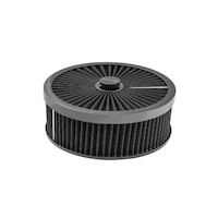 Proflow Air Filter Assembly Flow Top Round Black 9in. x 3in. Suit 5-1/8in. Flat Base
