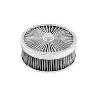 Proflow Air Filter Assembly Flow Top Round Stainless Steel 9in. x 3in. Suit 5-1/8in. Flat Base