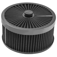 Proflow Air Filter Assembly Flow Top Round Black 9in. x 5in. Suit 5-1/8in. Flat Base