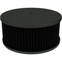 Proflow Air Filter Assembly Round 9in. x 4in, Black