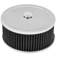 Proflow Air Filter Assembly Round 9in. x 5in, Chrome