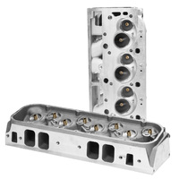 Proflow Cylinder Heads Aluminium Assembled 121cc Chamber Straight Plug 315cc Intake Runner BB For Chevrolet Pair PFEAHBB315121
