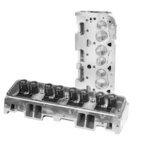 Proflow Cylinder Heads Aluminium Assembled 64cc Chamber Straight Plug 200cc Intake Runner SB For Chevrolet Pair PFEAHC20064SP