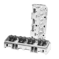 Proflow Cylinder Heads Aluminum Assembled 64cc Chamber Angle Plug 210cc Intake Runner SB For Chevrolet Pair PFEAHC21064