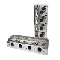 Proflow Cylinder Heads SuperMax 225 Bare Aluminium Ford 302-351 Cleveland 3V 73cc Chamber 225cc Intake Runner 630HP Out of Box Pair