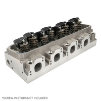 Proflow Cylinder Heads & Rocker kit SuperMax 225 Assembled Aluminum SB Ford 302-351 Cleveland 3V 60cc Chamber 225cc Intake Runner 630HP Pair