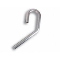 Proflow Exhaust Tubing U-J Mandrel Bend 4.00 in. Diameter 45/180 Degrees Aluminium 5.0 in. Bend Radius PFEAL-UJ400180