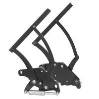 Proflow Bonnet Hinge Kit, Billet Aluminium For Ford Mustang 71-73, Black