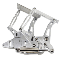 Proflow Bonnet Hinge Kit Billet Aluminium For for Ford XR XT XW XY Falcon Polished PFEBHFD04P