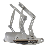 Proflow Bonnet Hinge Kit Billet Aluminium For for Holden HK HT & HG Polished PFEBHGM04P