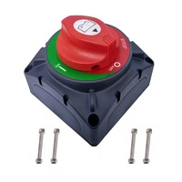 Proflow Battery Disconnect Switch Square Plastic Red/Black Marine Style Single Battery 12V 200Amp  PFEBT-720