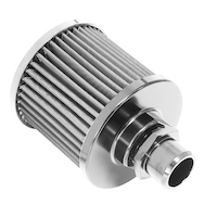 Proflow Oil Breather Filter Billet -12AN Female, Valve Cover, 90x78mm, Polished