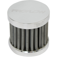Proflow Oil Breather Filter Billet -06AN Female Thread, 40x40mm, Polished