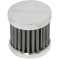 Proflow Oil Breather Filter Billet -06AN Female thread Polished