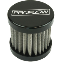 Proflow Oil Breather Filter Billet -06AN Female Thread, 40x40mm, Black
