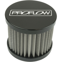 Proflow Oil Breather Filter Billet -08AN Female Thread, 60x50mm, Black