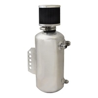Proflow Oil Breather Catch Tank 2L w/AN Hose Ends & Breather Polished