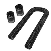Proflow Radiator Hose Flexible Stainless Steel Black Kit .36in. Length PFECHR36BK
