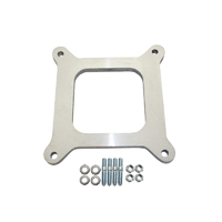 Proflow Carburetor Spacer Kit Holley 4BBL 3/8 in. Open Port with Gaskets & Hardware (Aluminum) PFECS237