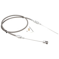 Proflow Throttle Cable, For Holden Commodore LS, Braided Stainless Wire, 48 in. 